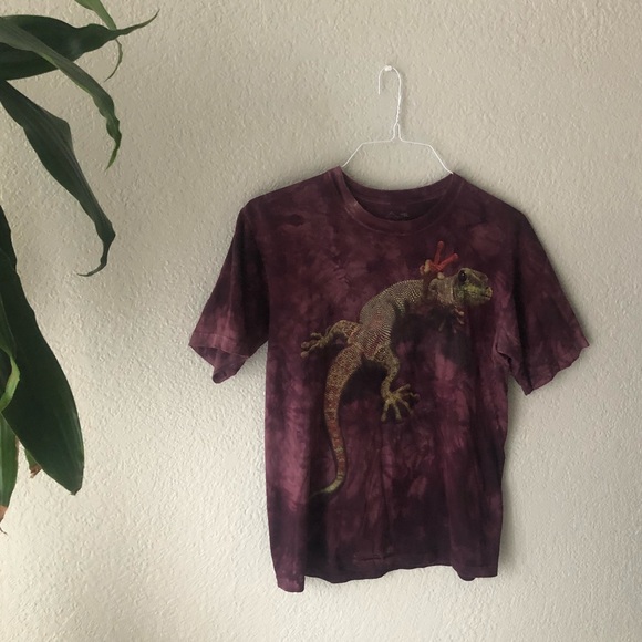funny lizard tie dye t shirt! - Picture 1 of 3